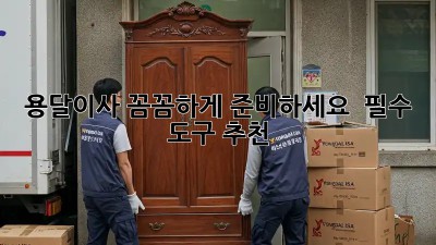 용달이사, 꼼꼼하게 준비하세요!  필수 도구 추천