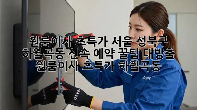 🚀원룸이사 초특가! 서울 성북구 하월곡동 신속 예약 꿀팁 대방출! #원룸이사 #초특가 #하월곡동